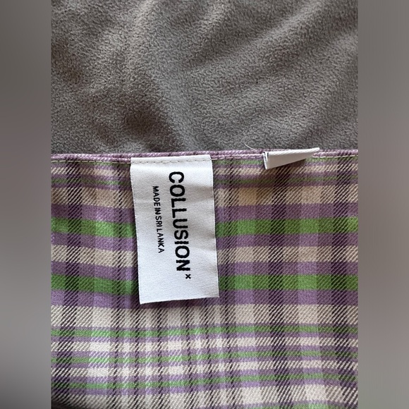 ASOS COLLUSION checkered tartan mini dress - Picture 6 of 6